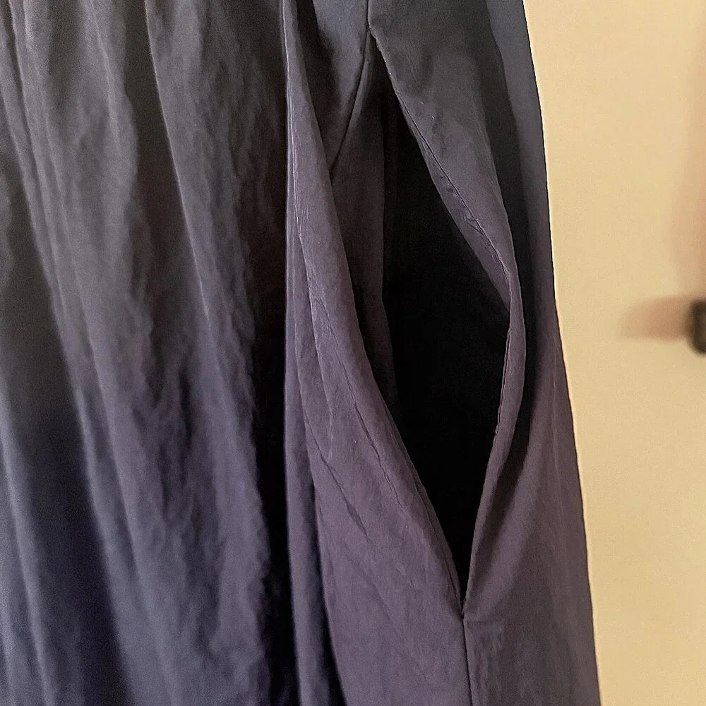 ELLEVEN Bubble Maxi Elastic Waist Puffy Hem A-Line Black Skirt w/Pockets - XL - Picture 5 of 8
